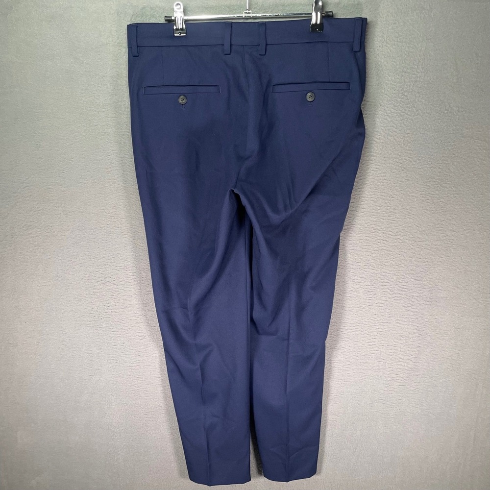 Haggar Active Series Dress‎ Pants Mens 32x30 Navy Slim Fit Stretch Comfort - Picture 2 of 8